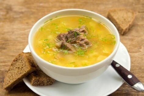 Гороховый суп с домашней уткой