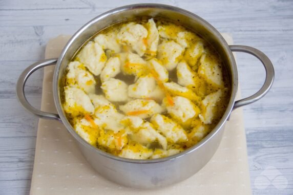 Куриный суп с клецками – фото приготовления рецепта, шаг 7