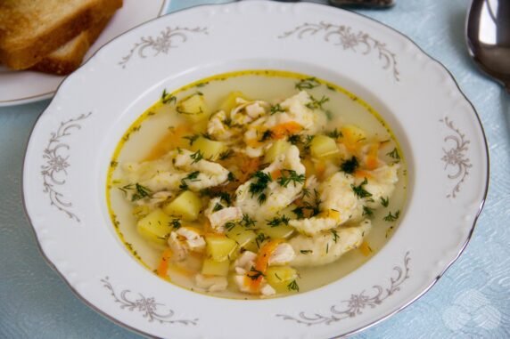 Куриный суп с клецками – фото приготовления рецепта, шаг 8