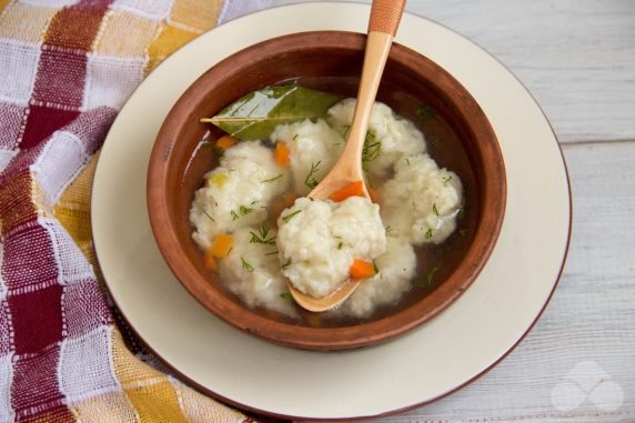 Суп с клецками «Объедение» – фото приготовления рецепта, шаг 7