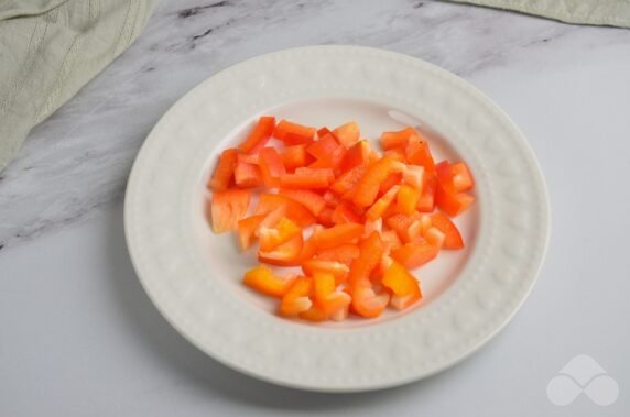 Овощной салат с креветками – фото приготовления рецепта, шаг 4