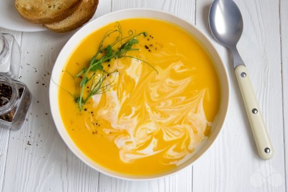 Тыквенный крем-суп – фото приготовления рецепта, шаг 8