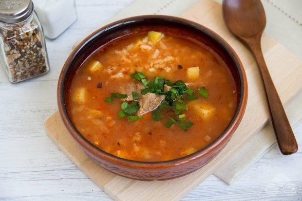 Нежный и ароматный суп харчо без мяса