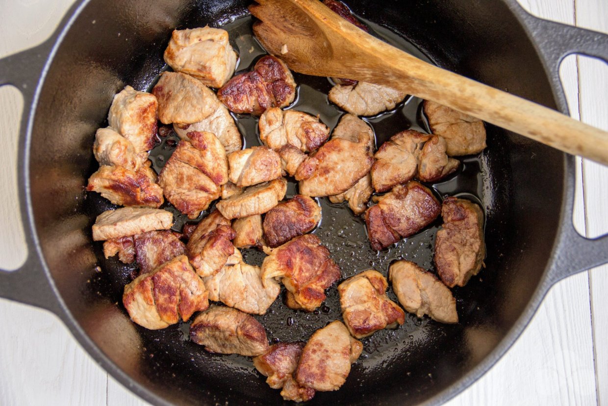 рецепт лагмана из свинины в домашних условиях с лапшой и картошкой кастрюле | Дзен