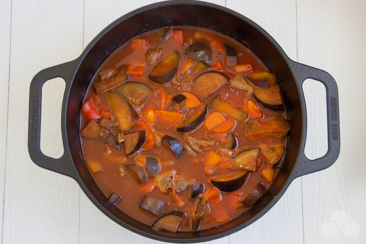 Лагман с индейкой, баклажанами и болгарским перцем – простой и вкусный  рецепт с фото (пошагово)