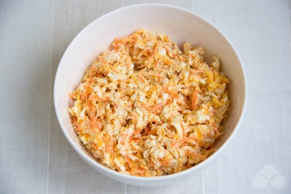 Салат с курицей и морковью – фото приготовления рецепта, шаг 4