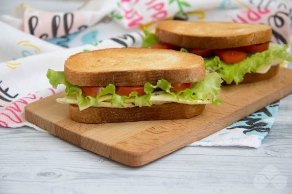Бутерброды с омлетом и зеленью – фото приготовления рецепта, шаг 4