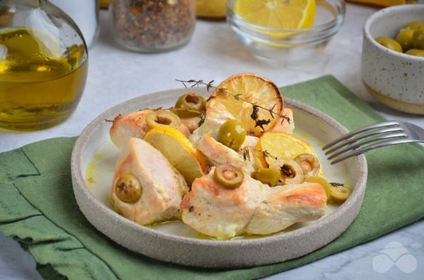 Рецепт запеченного куриного филе с лимоном и базиликом