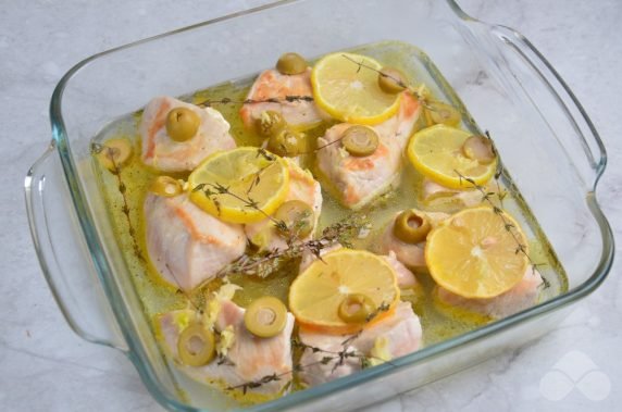 Запеченное куриное филе с лимоном и оливками – фото приготовления рецепта, шаг 5