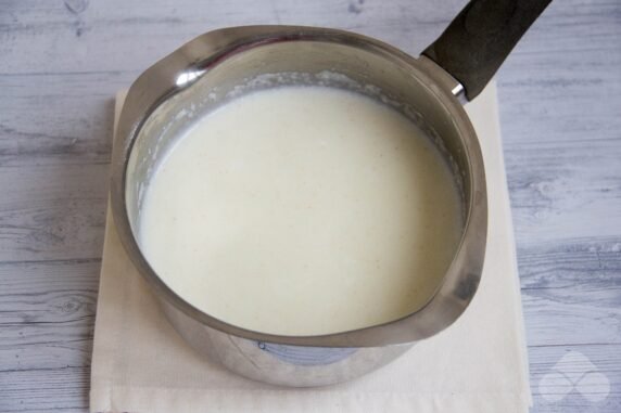 Манная каша на молоке без комочков – фото приготовления рецепта, шаг 3