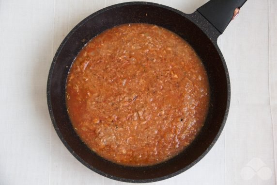 Паста с тунцом и томатным соусом – фото приготовления рецепта, шаг 5