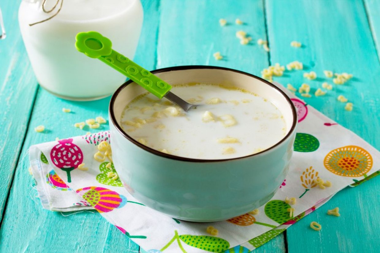 Молочный суп «Азбука»