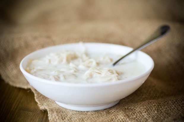 Молочный вермишелевый суп - пошаговый рецепт с фото на фотодетки.рф