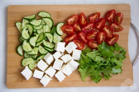 Классический греческий салат – фото приготовления рецепта, шаг 1