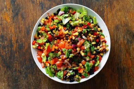 Мексиканский салат «Тако» без мяса