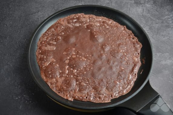Шоколадные блины с какао – фото приготовления рецепта, шаг 6