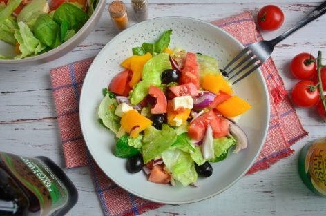 Греческий салат без огурцов