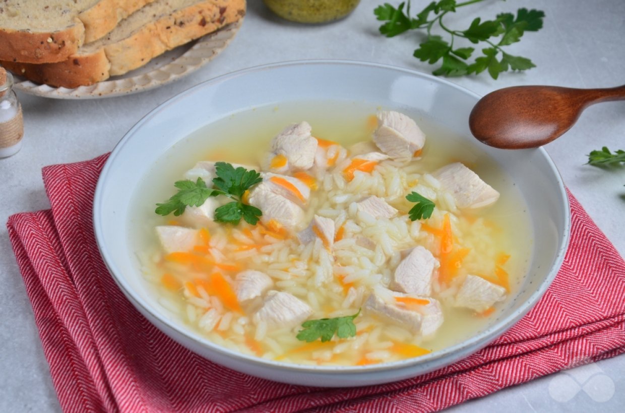 Диетический рисовый суп без картофеля – простой и вкусный рецепт с фото .