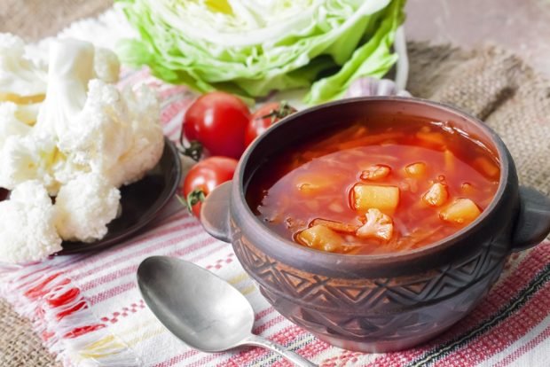 Как приготовить рецепт Суп из цветной капусты