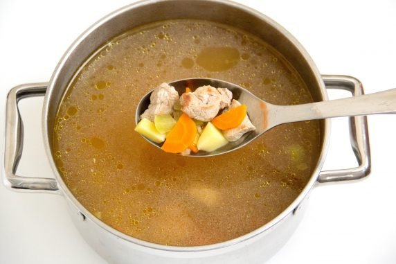 Мисо суп со свининой и овощами – фото приготовления рецепта, шаг 6