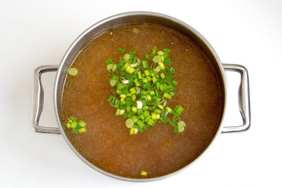 Мисо суп со свининой и овощами – фото приготовления рецепта, шаг 8
