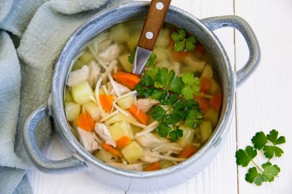 Суп со свининой и вермишелью – фото приготовления рецепта, шаг 6