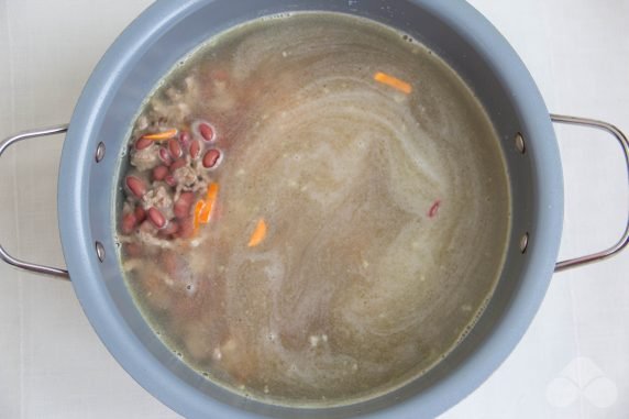 Фасолевый суп со свиным фаршем – фото приготовления рецепта, шаг 8
