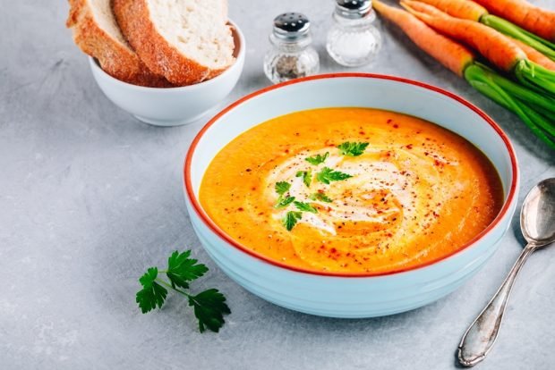 Морковный суп-пюре для детей