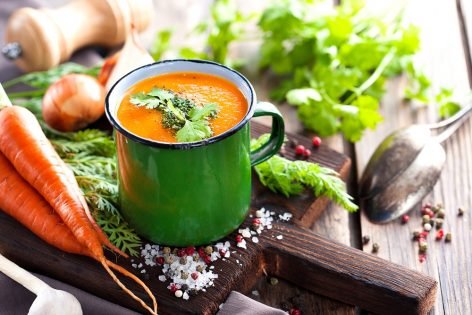 Суп-пюре с морковью и луком