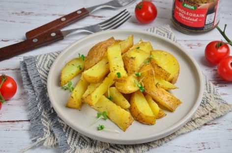 Картофель по-деревенски из вареной картошки