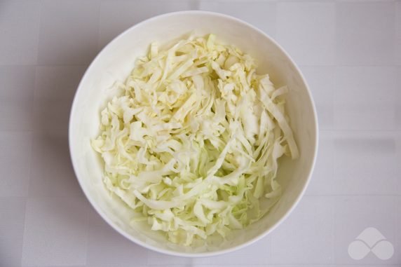 Салат из свежей капусты с черносливом и майонезом – фото приготовления рецепта, шаг 1