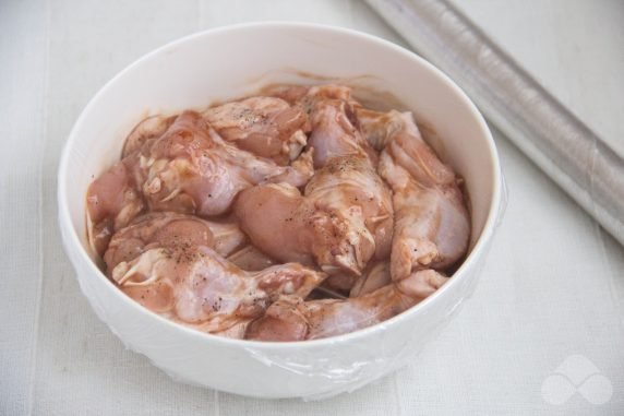 Крылышки с соусом барбекю в духовке – фото приготовления рецепта, шаг 3