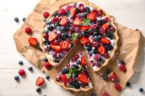 Летний пирог с ягодами