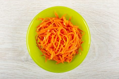 Морковь по-корейски с имбирем и апельсиновым соком