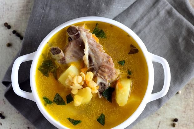 Гороховый суп с мясом свинины рецепт с фото пошагово