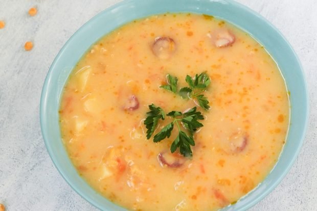 Гороховый суп с морковью в мультиварке