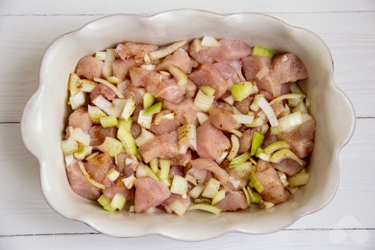 Картофельная запеканка с курицей и сливками – простой и вкусный рецепт с фото (пошагово)