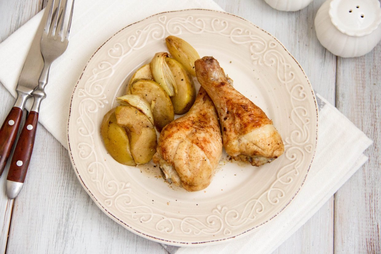 Курица с гарниром рецепт с фото пошагово