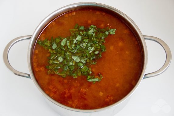 Суп харчо из свинины с картошкой и рисом в домашних условиях – фото приготовления рецепта, шаг 6