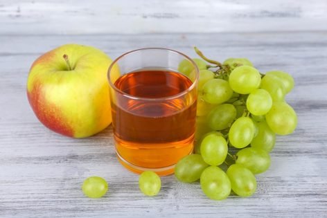 Яблочно-виноградный сок на зиму