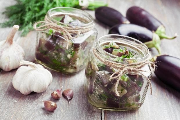 Eggplants for the winter without sterilization