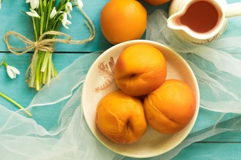 Персики с косточкой в сиропе на зиму без стерилизации