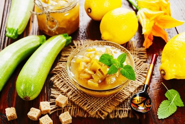 Рецепт варенья из кабачков с лимоном и привкусом абрикосов