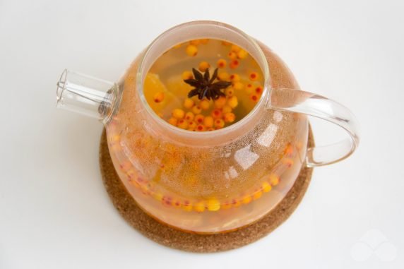 Облепиховый чай с мандарином – фото приготовления рецепта, шаг 2