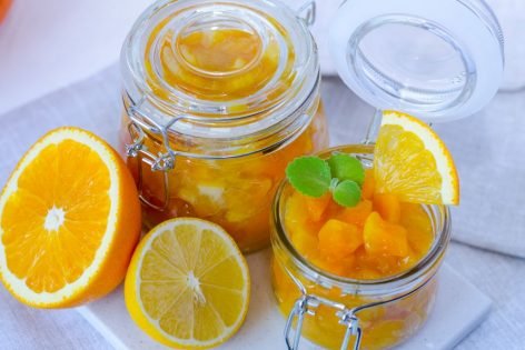 Манго из тыквы, апельсина и лимона на зиму
