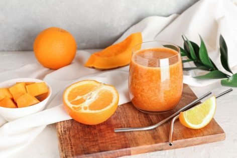 Сок из тыквы с апельсином с мякотью на зиму