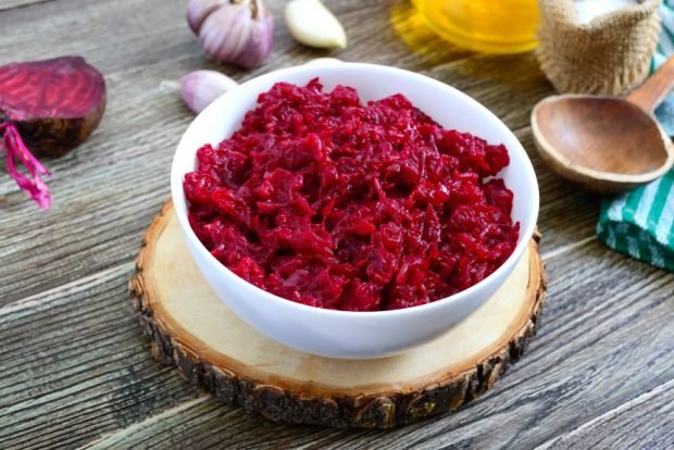 Beet caviar with garlic for the winter without sterilization