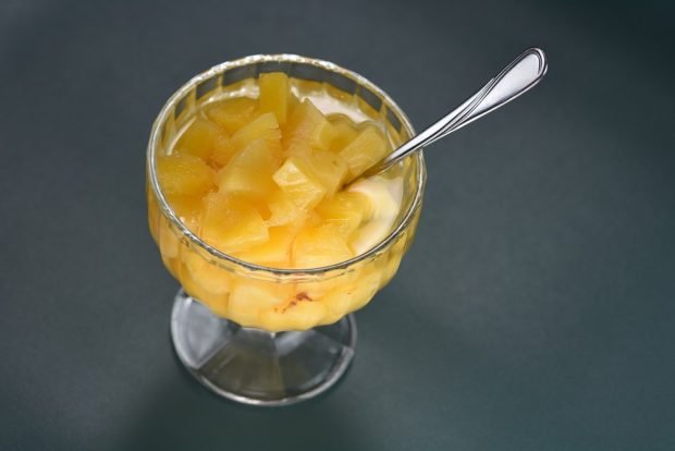 Fresh pineapple compote