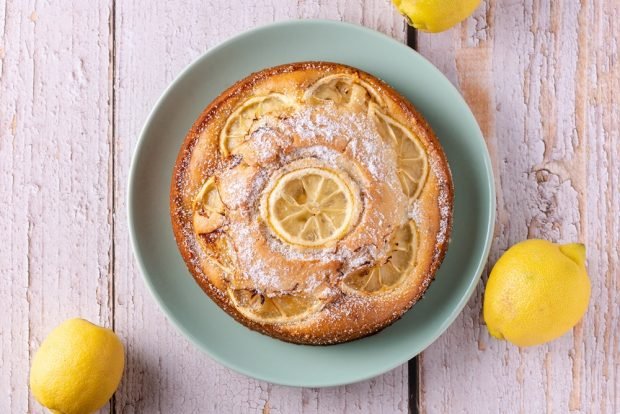 Постный лимонный пирог