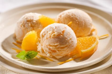 Апельсиновое мороженое в домашних условиях